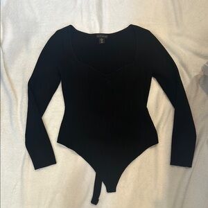 Black Long Sleeve Bodysuit